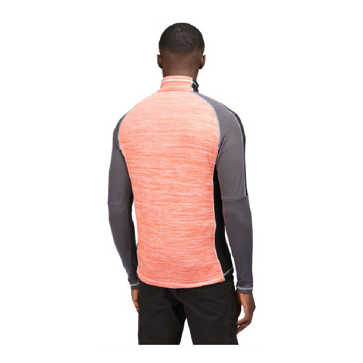 Regatta Hepley Lightweight Half-Zip Fleece Lining Salmon-3
