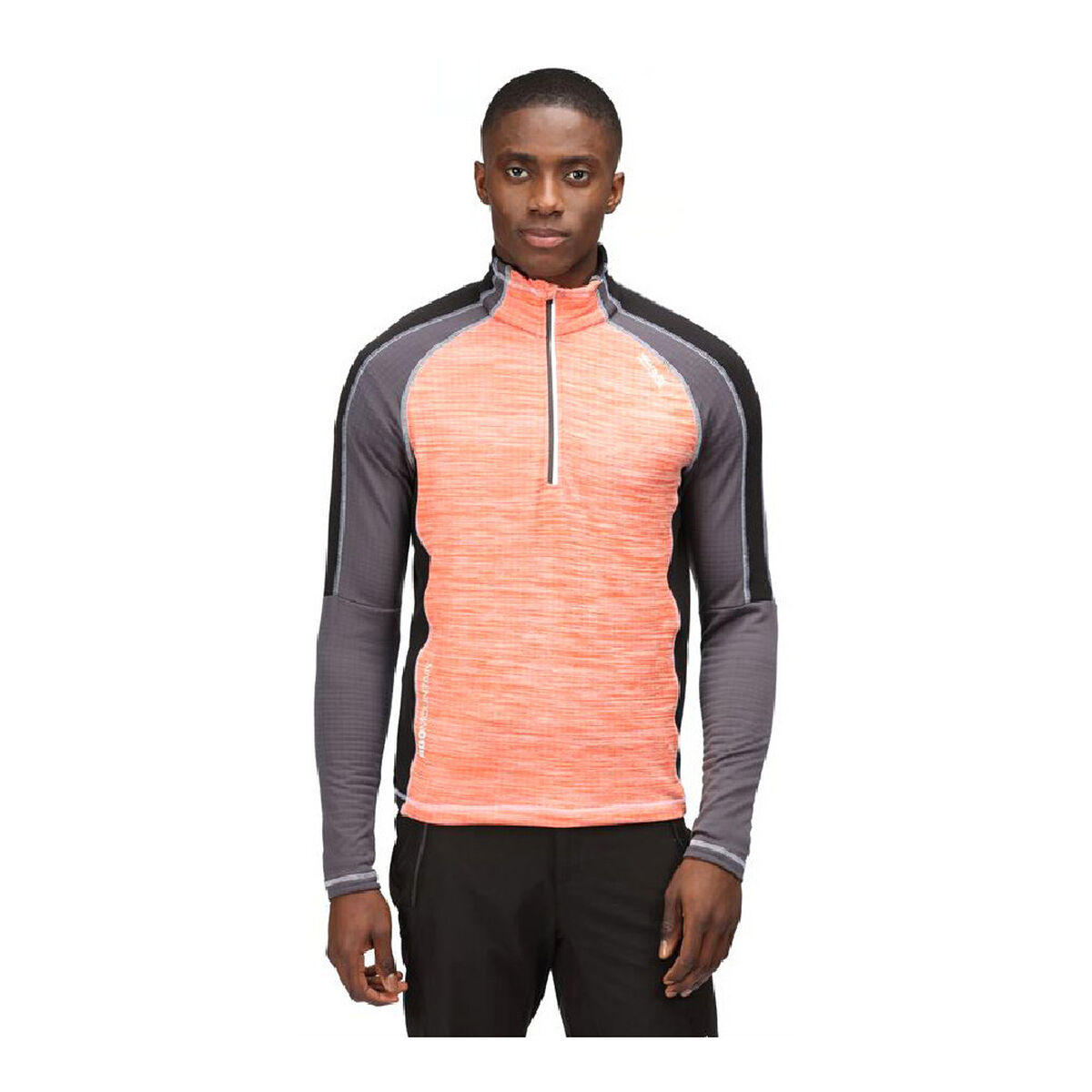 Regatta Hepley Lightweight Half-Zip Fleece Lining Salmon-4
