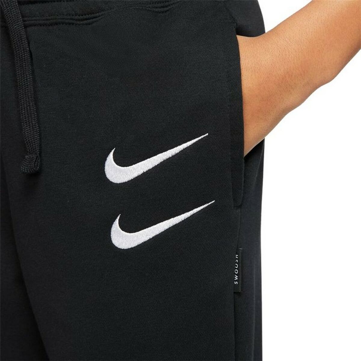 Nike Swoosh Kids Sweatpants Black-4