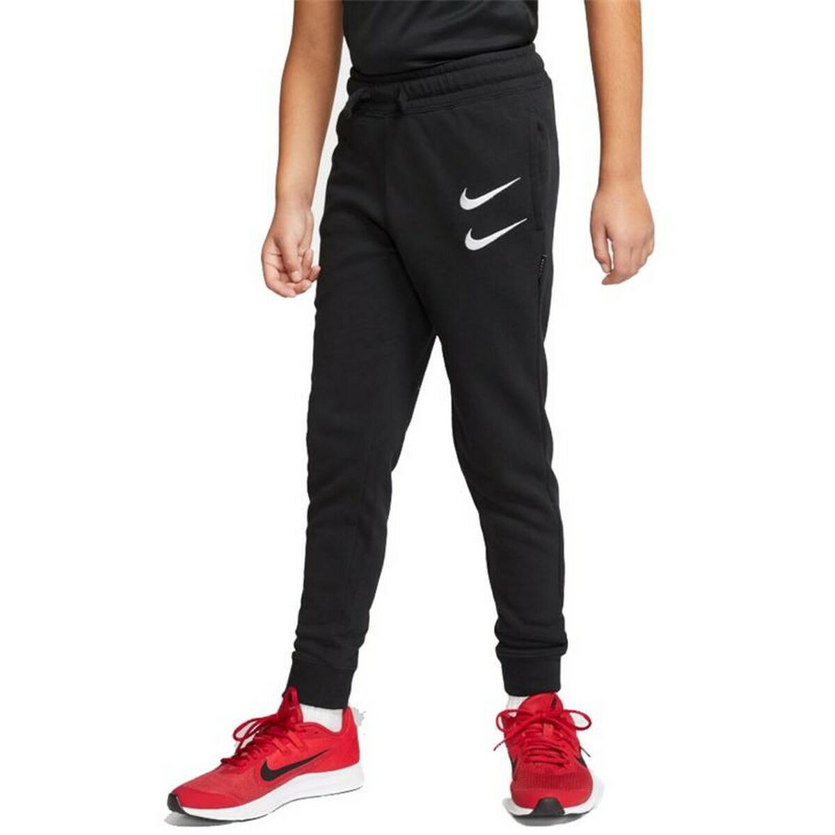 Nike Swoosh Kids Sweatpants Black-7