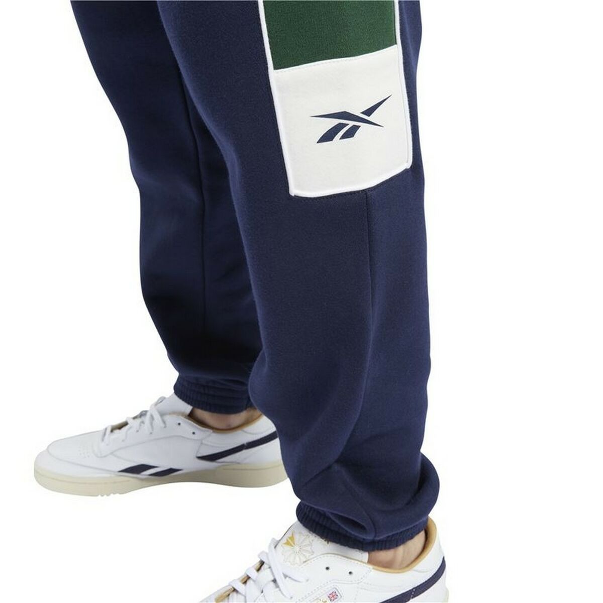 Reebok Classics Linear Men's Long Sweatpants Dark Blue-3