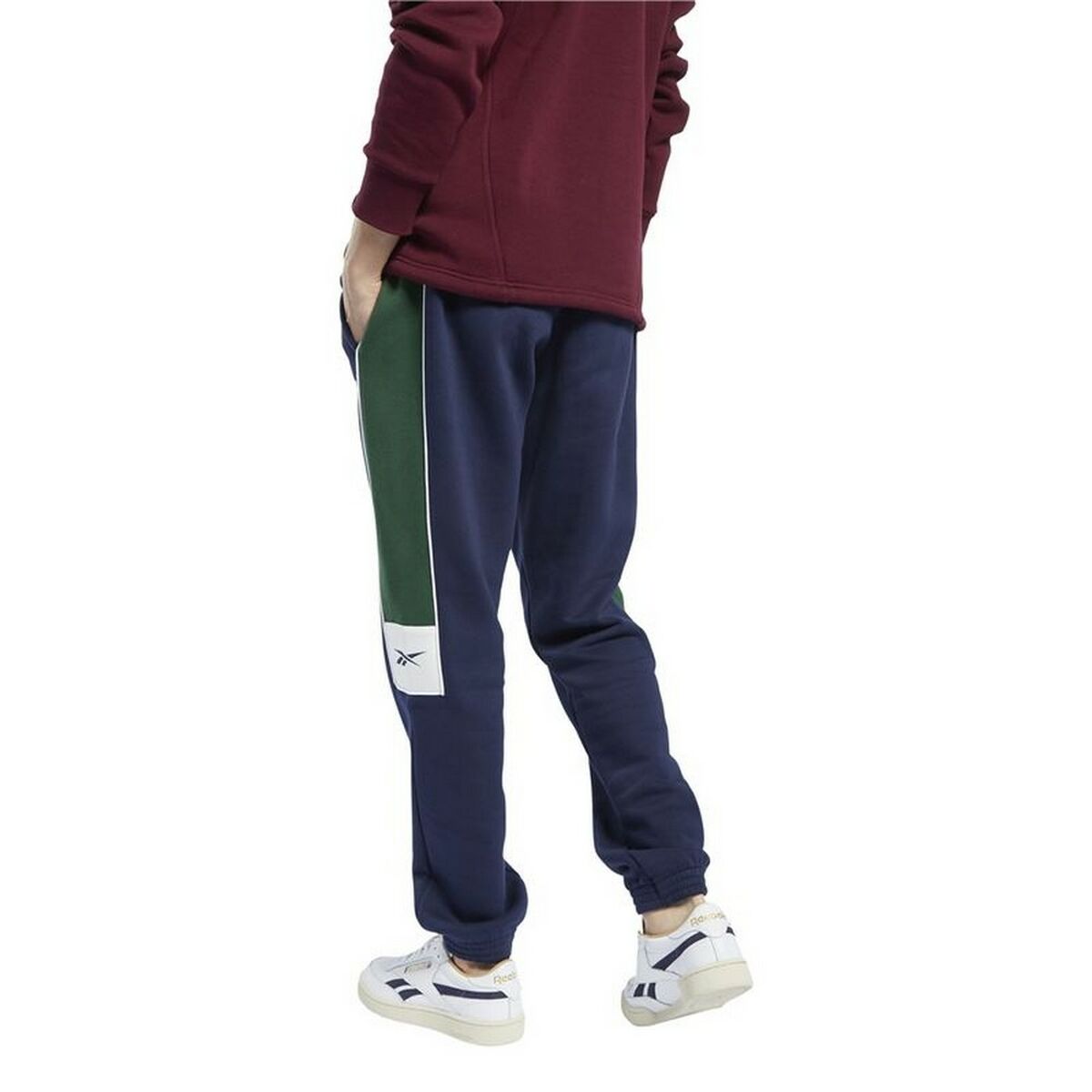 Reebok Classics Linear Men's Long Sweatpants Dark Blue-6