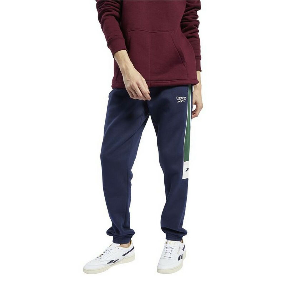 Reebok Classics Linear Men's Long Sweatpants Dark Blue-7