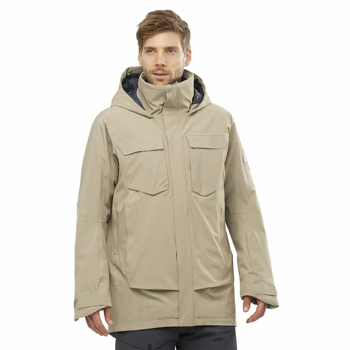 Salomon Stance Cargo Beige Men's Ski Jacket-6