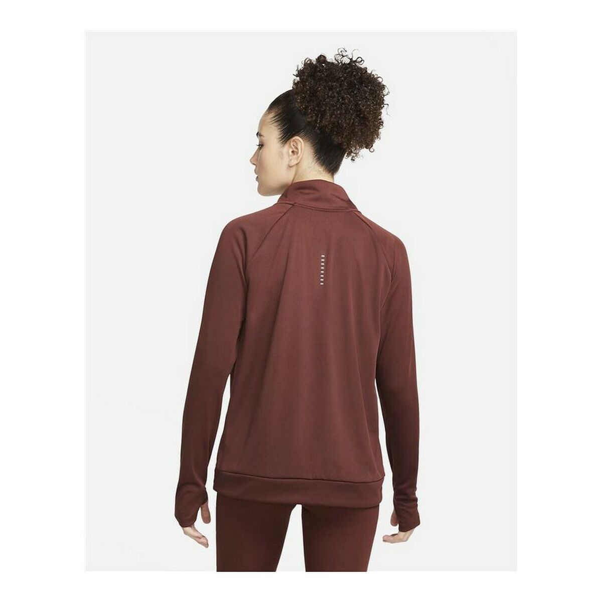 Женская рубашка с длинным рукавом Nike Dri-FIT Swoosh Run Коричневый-2