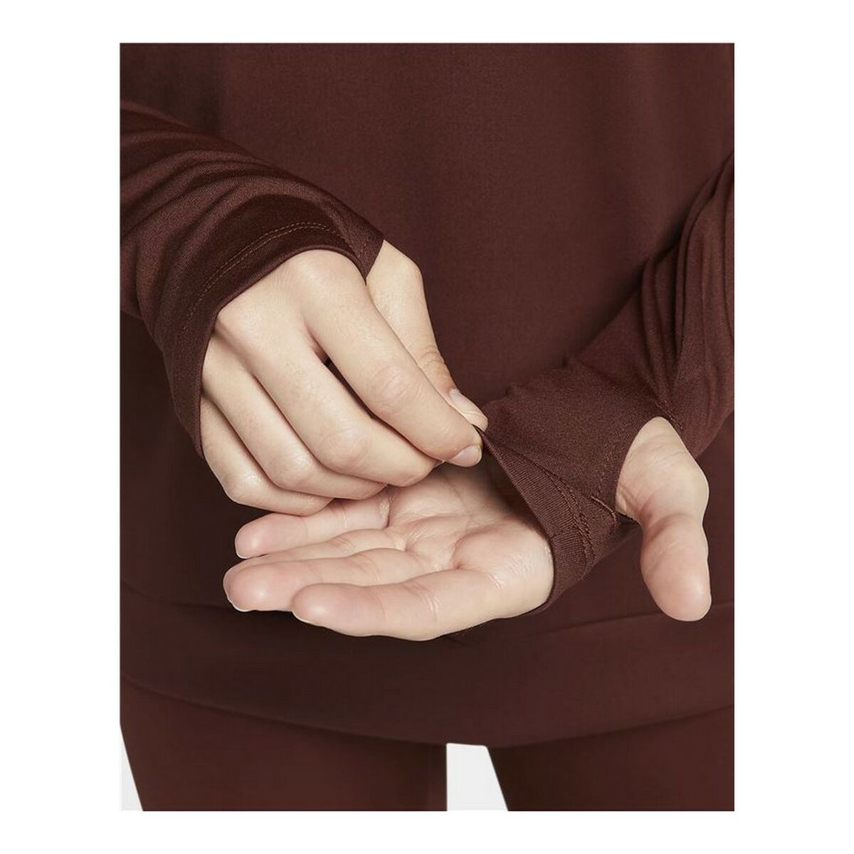 Женская рубашка с длинным рукавом Nike Dri-FIT Swoosh Run Коричневый-5