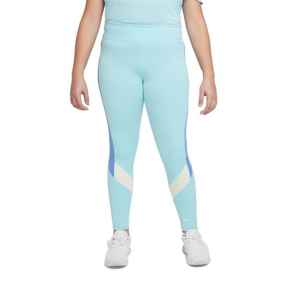 Nike Dri-FIT One Kadın Spor Tayt Aquamarine-6