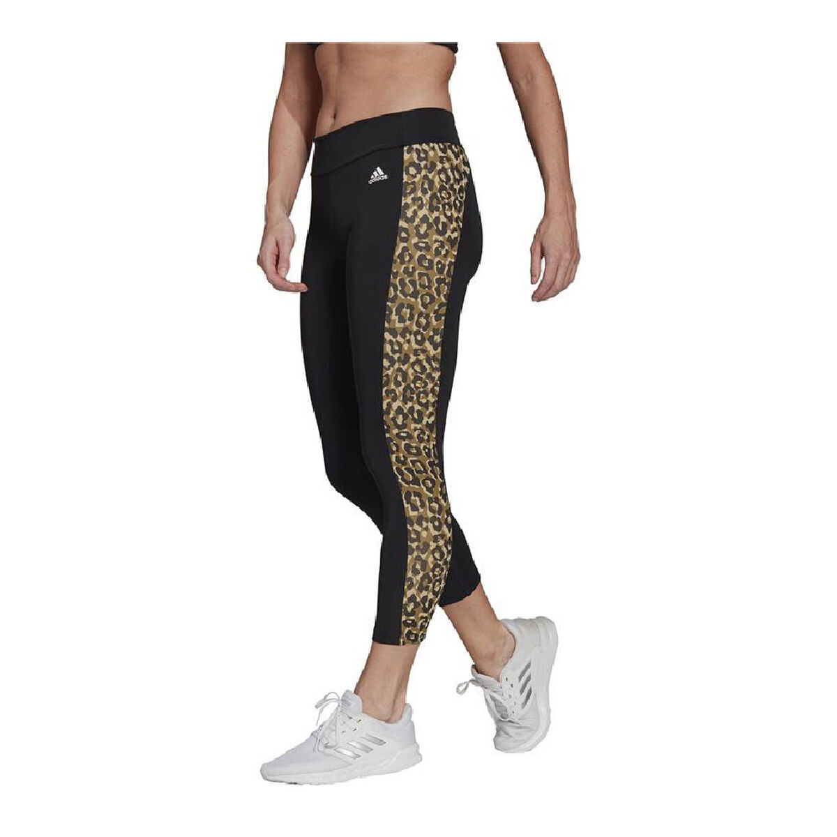 Женские спортивные колготки Adidas Aeroready Designed Чёрный-2
