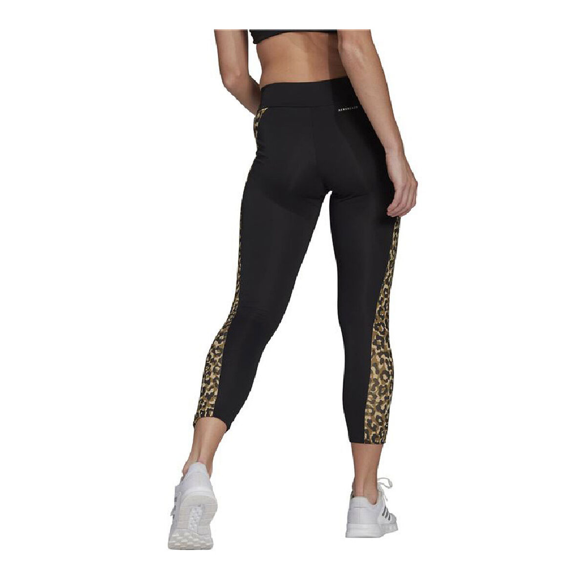 Женские спортивные колготки Adidas Aeroready Designed Чёрный-3