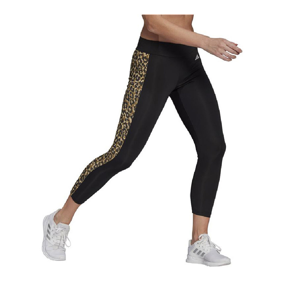 Женские спортивные колготки Adidas Aeroready Designed Чёрный-4