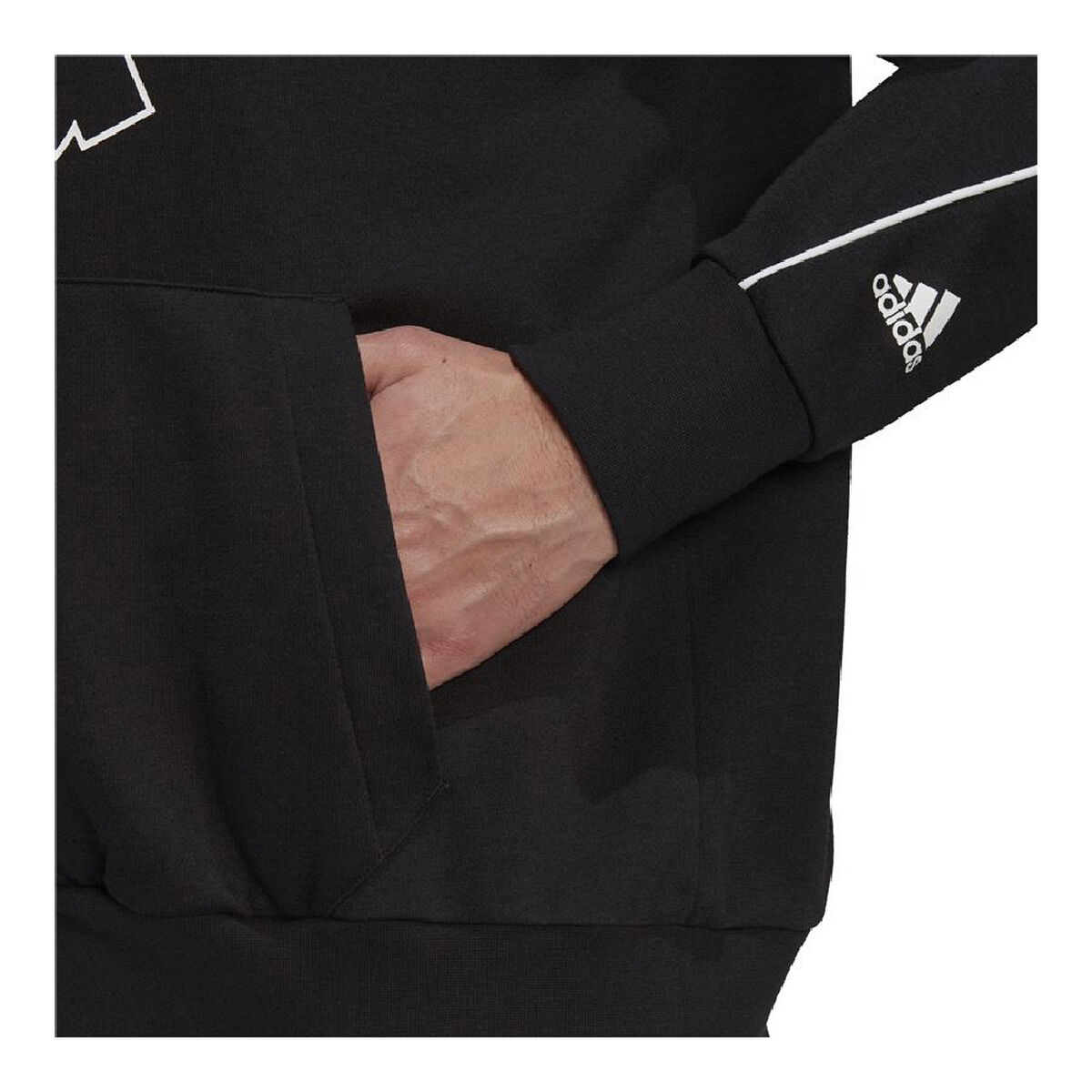 אדידס של גברים ענק קפוצ 'ון שחור-2