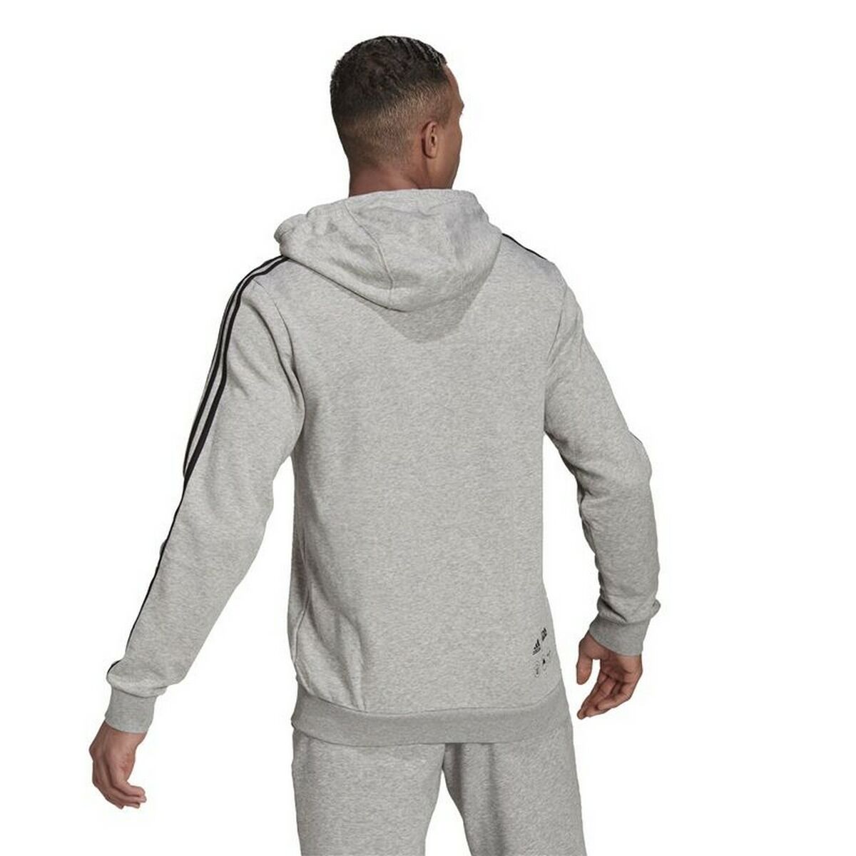 Adidas X Star Wars Men's Hoodie: The Mandalorian Light Grey-4