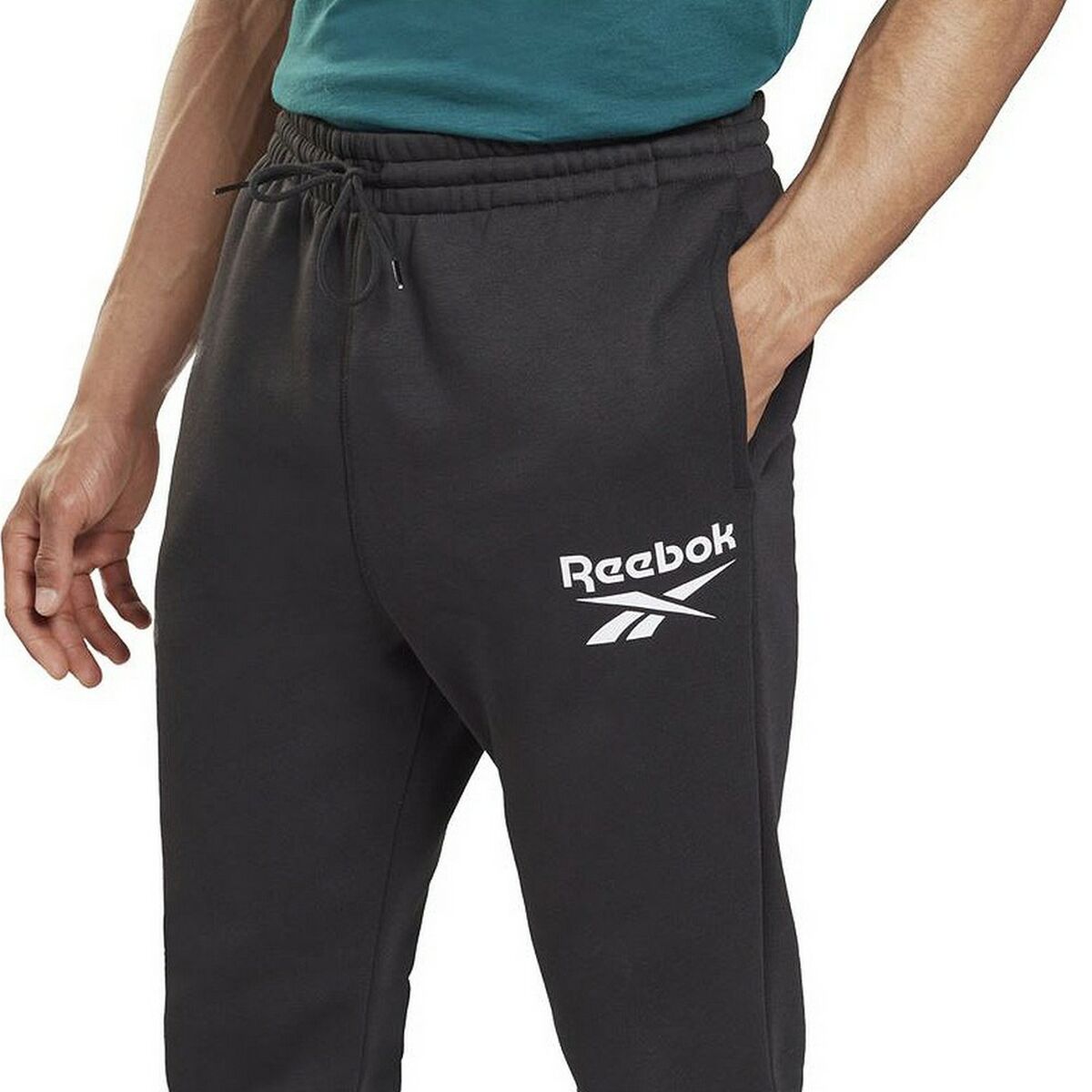 Reebok Identity Vector Black Men's Long Sweatpants-3