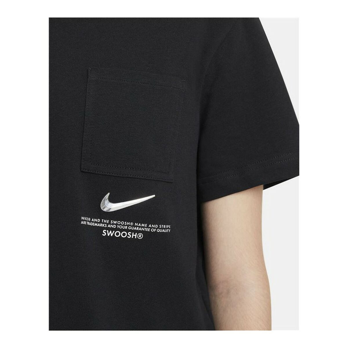 Футболка с коротким рукавом женская Nike Sportswear Swoosh Чёрный-4