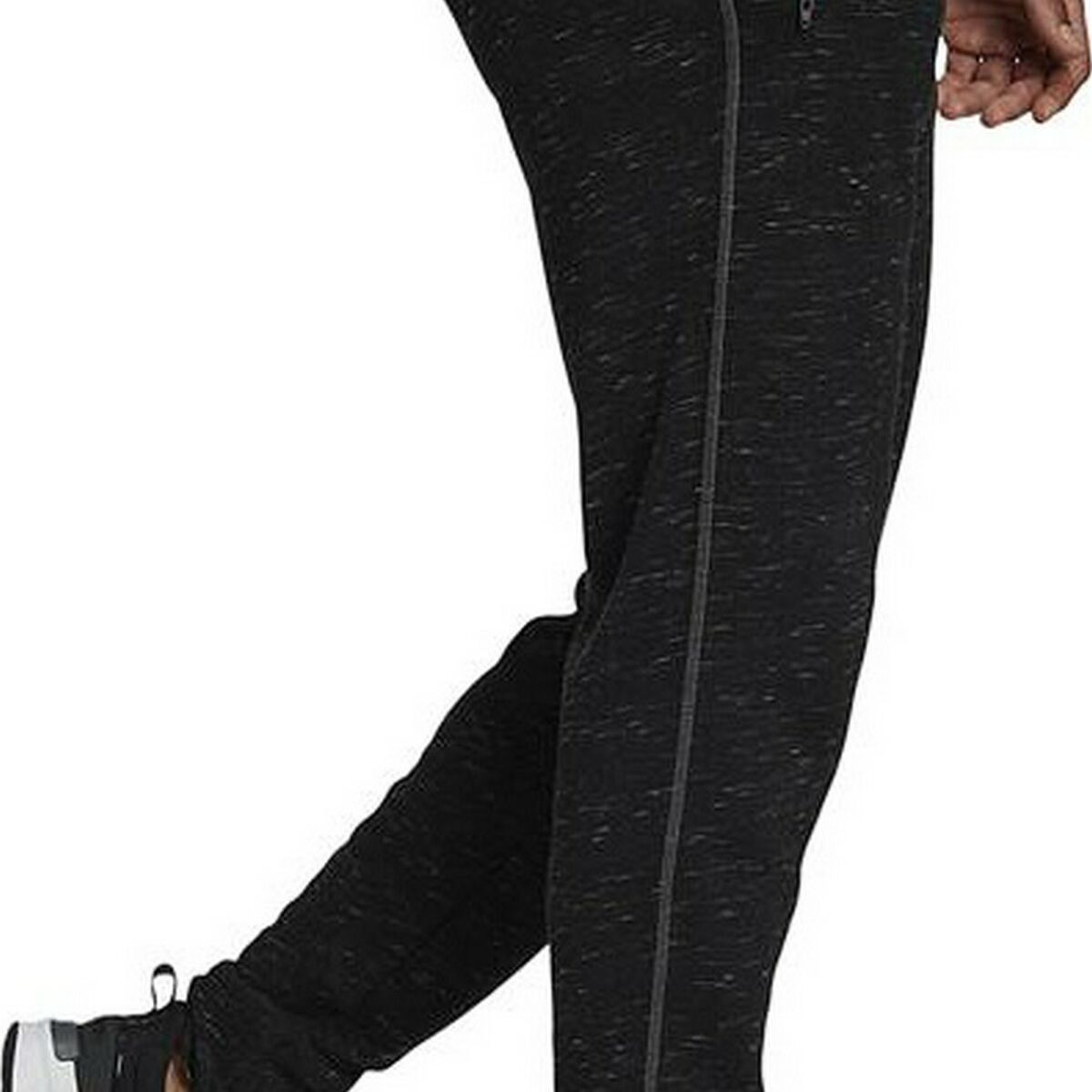 Adidas Essentials Mélange Black Men's Long Sweatpants-4