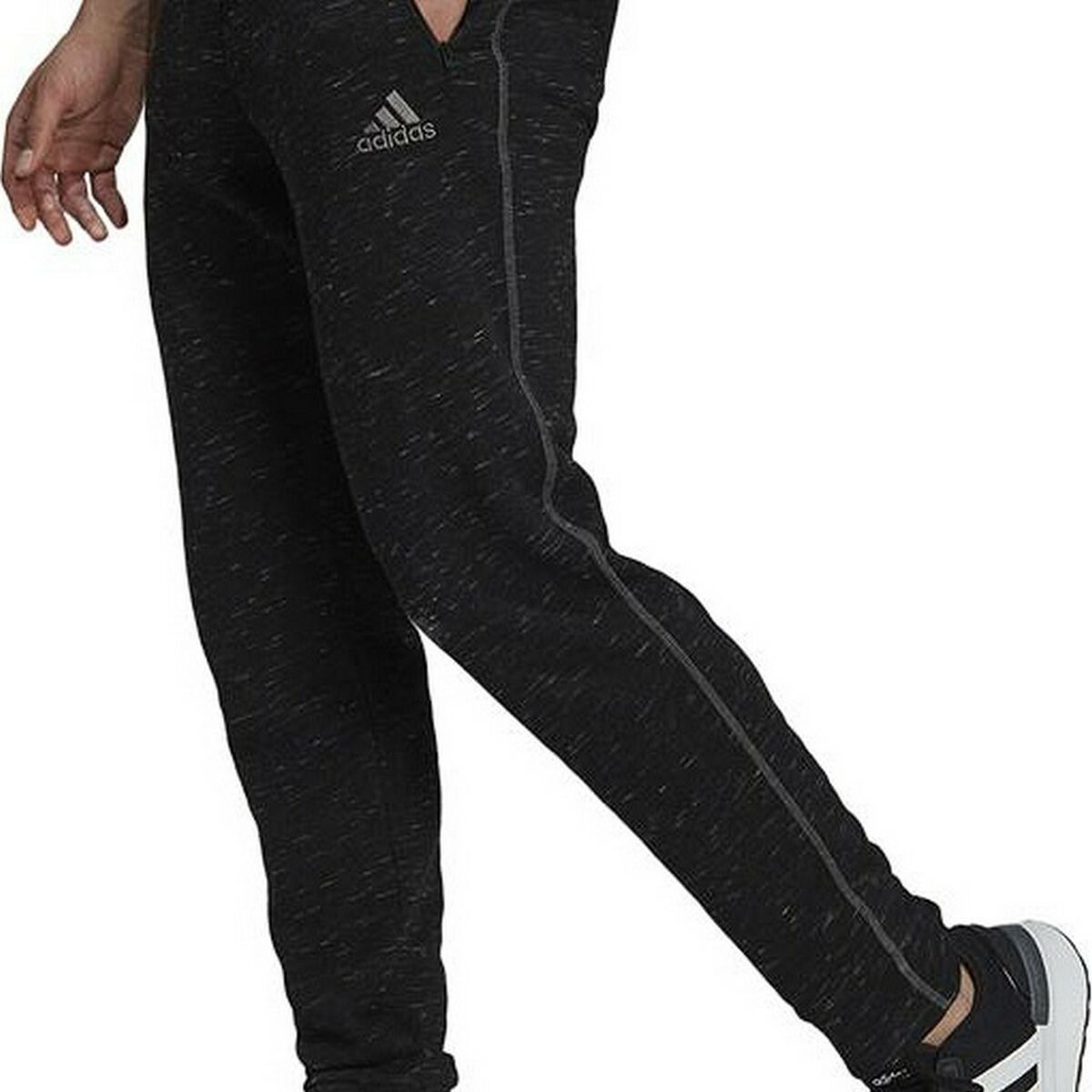 Adidas Essentials Mélange Black Men's Long Sweatpants-6