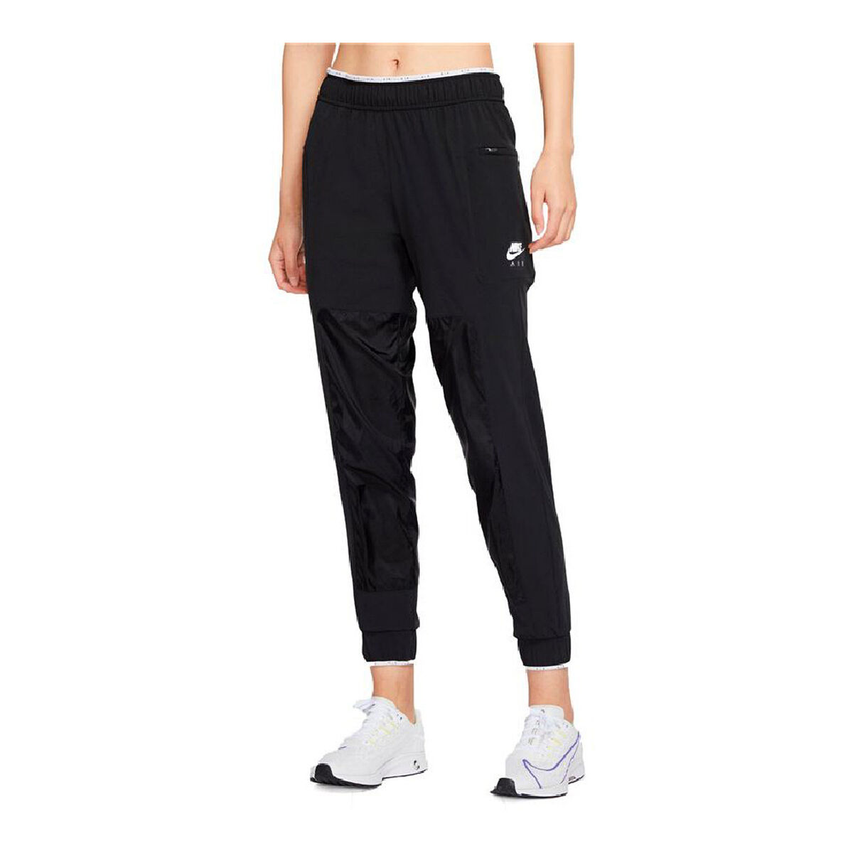 Nike Air Long Sweatpants Black Woman Gray-2