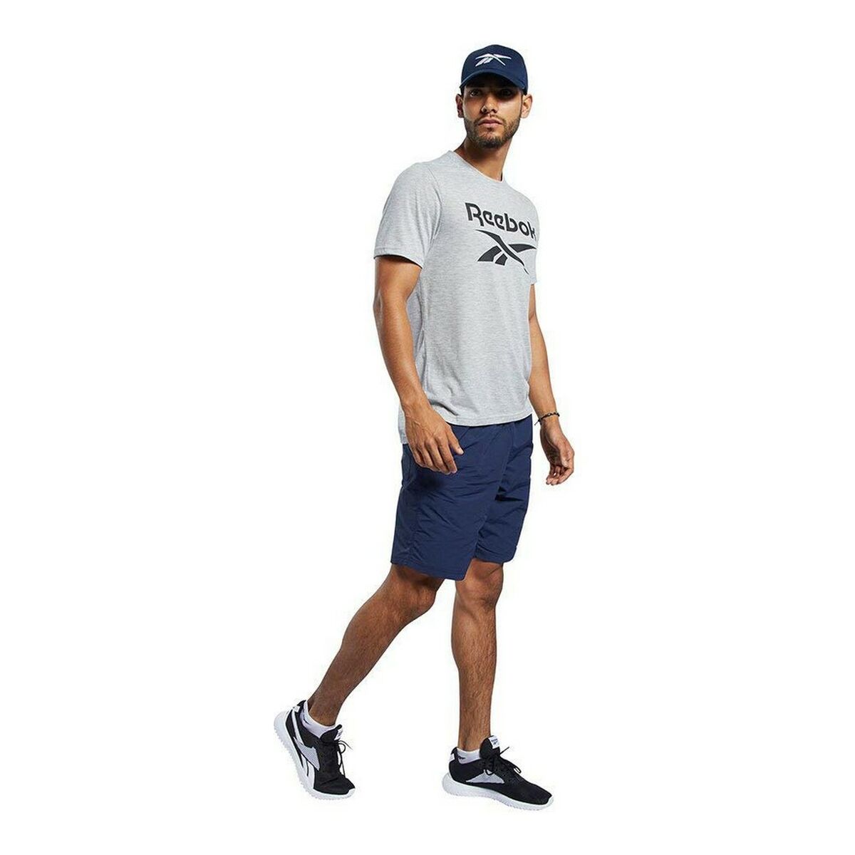 Футболка с коротким рукавом мужская Reebok Workout Ready Supremium Серый-4