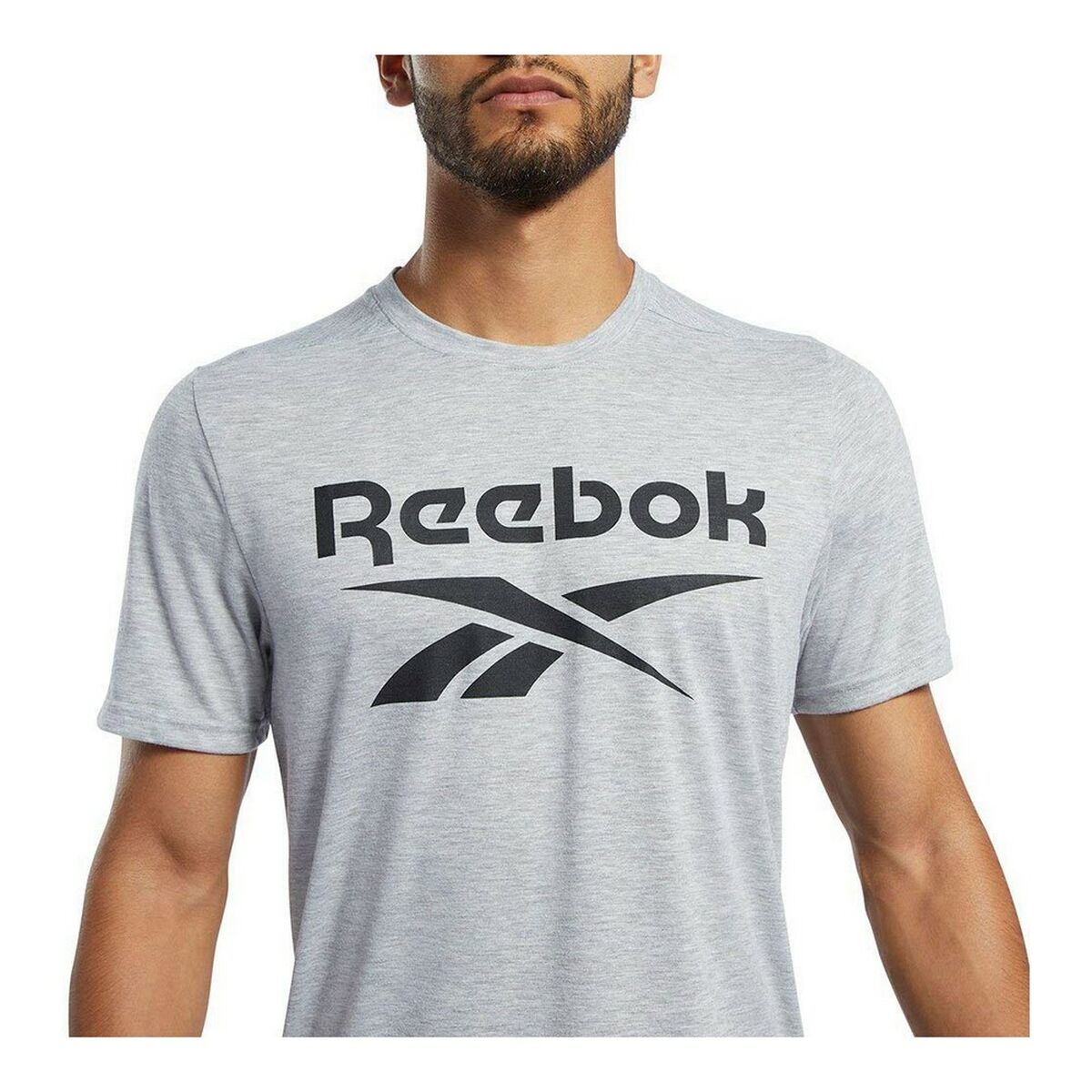 Футболка с коротким рукавом мужская Reebok Workout Ready Supremium Серый-7