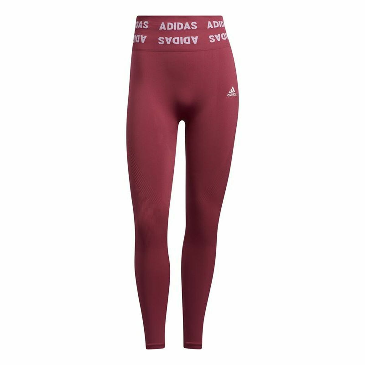 Женские спортивные колготки Adidas Aeroknit High-Rise Красный-2