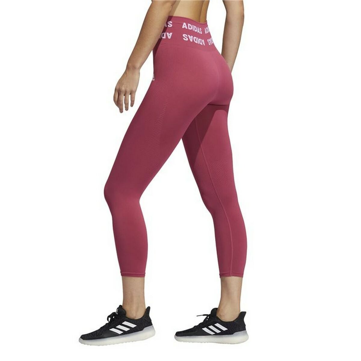 Женские спортивные колготки Adidas Aeroknit High-Rise Красный-6