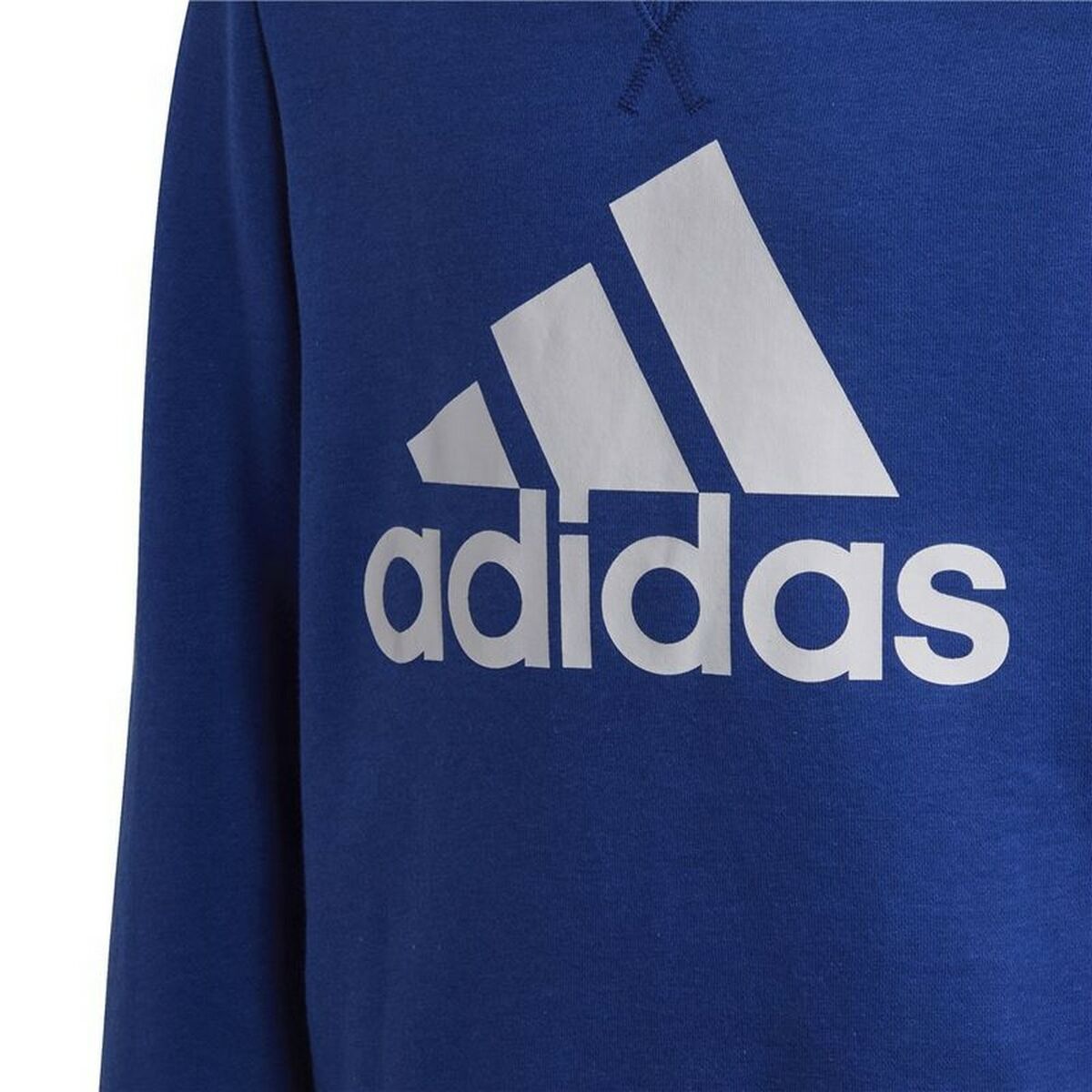 Adidas Essentials Büyük Logo Bebek Sweatshirt Mavi-2