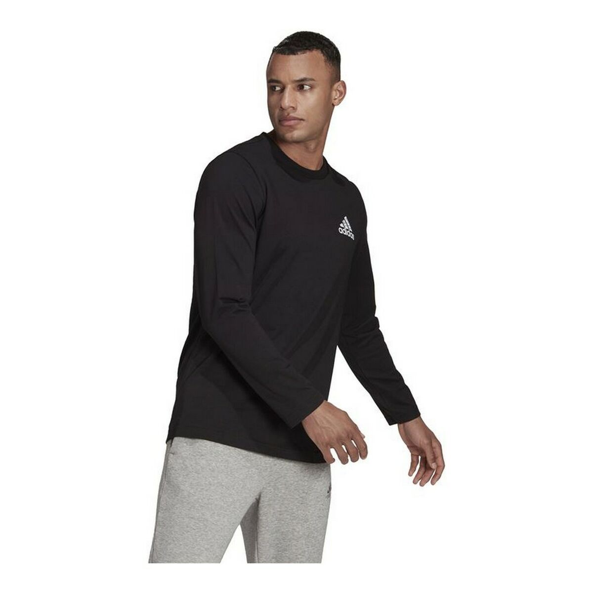 Long Sleeve Men's Adidas Spray Graphic Black-4