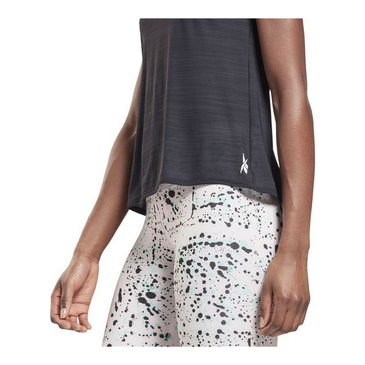 Футболка с коротким рукавом женская Reebok Workout Ready Activchill Чёрный-3