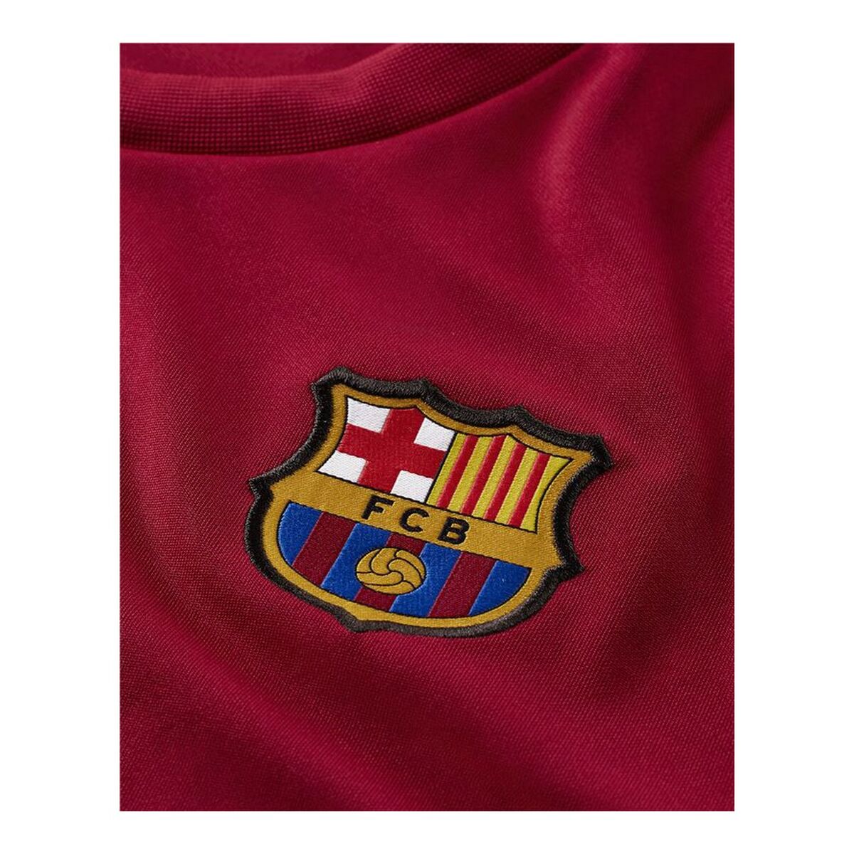 Спортивная футболка с коротким рукавом, мужская Nike Strike FC Barcelona Темно-красный-3