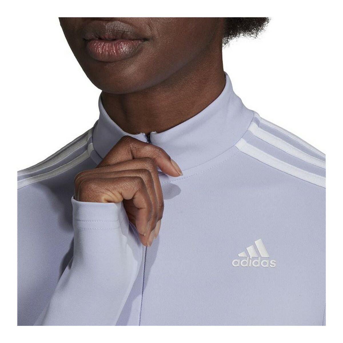 Women's Adidas 3/4 Hyperglam W Lavender Long Sleeve T-Shirt-5