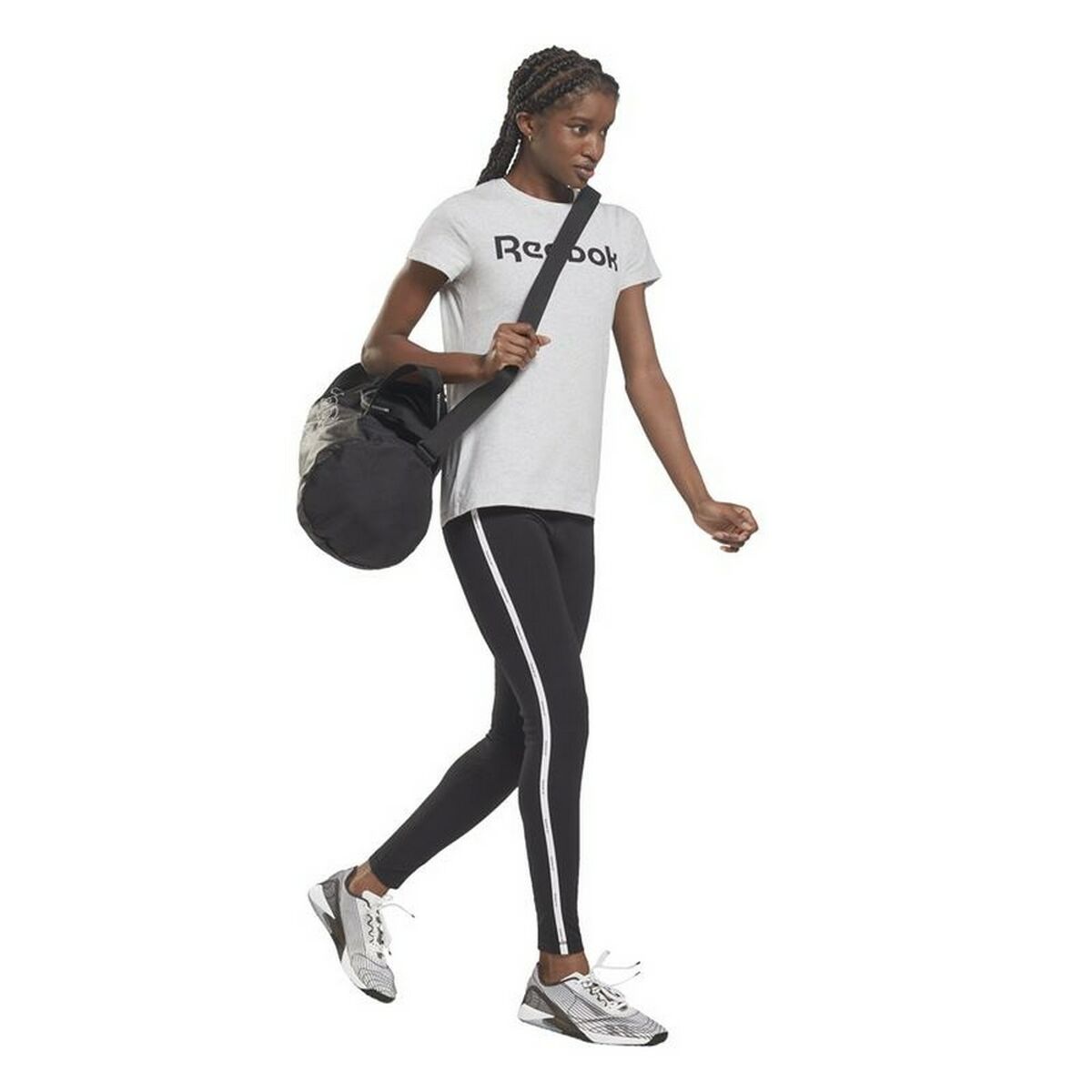 Женские спортивные колготки Reebok  Pping Cotton W  Чёрный-5