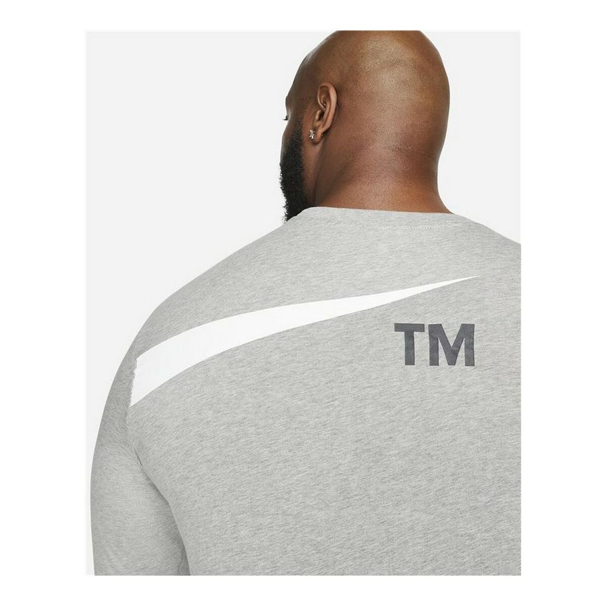 Long Sleeve T-Shirt Men's Nike Sportswear Light Gray-3