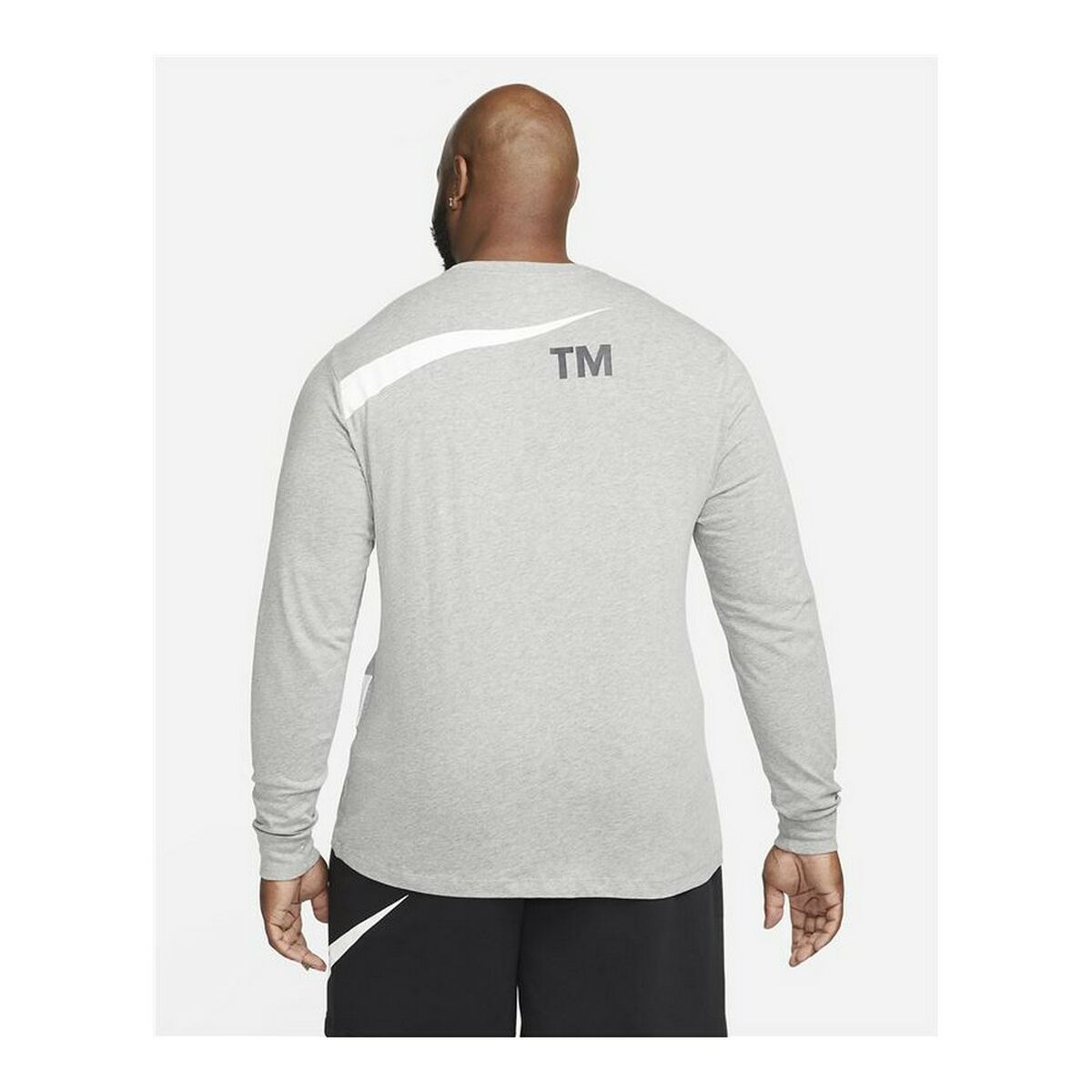 Long Sleeve T-Shirt Men's Nike Sportswear Light Gray-5