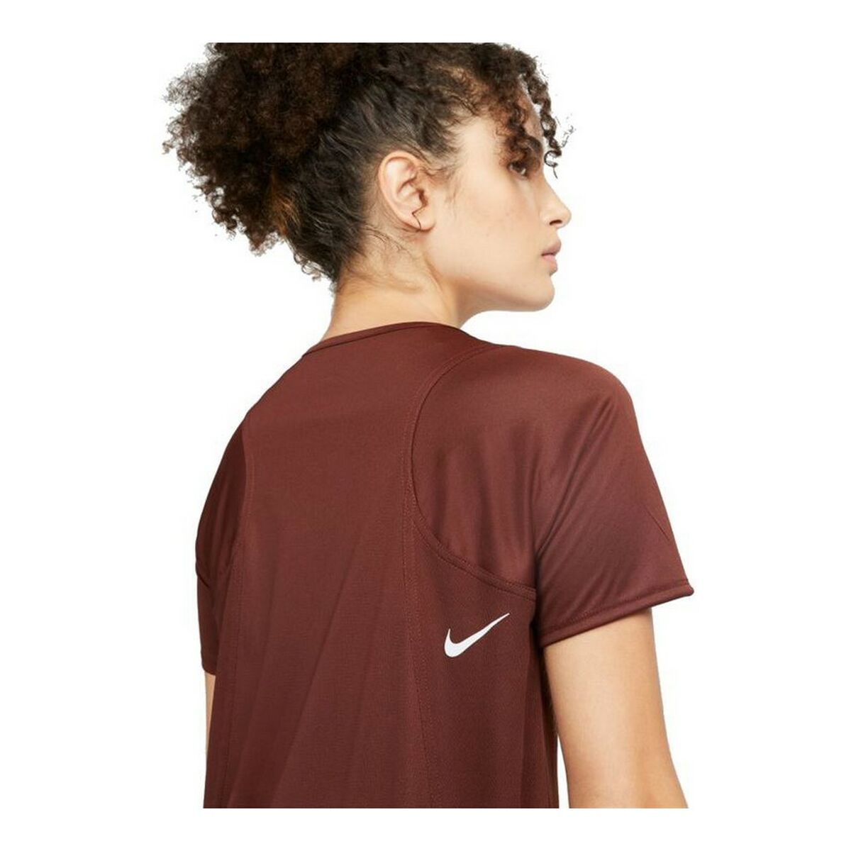 Nike Dri-FIT Race W Sports Short Sleeve T-Shirt Brown-4