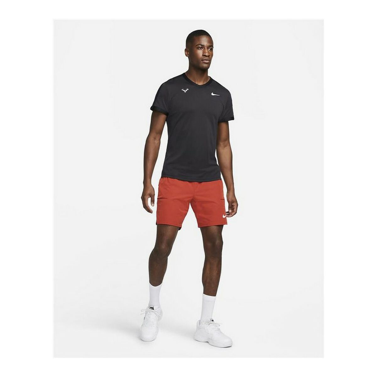 Men's Short Sleeve T-Shirt Nike Court Dri-FIT ADV Rafa Black-5