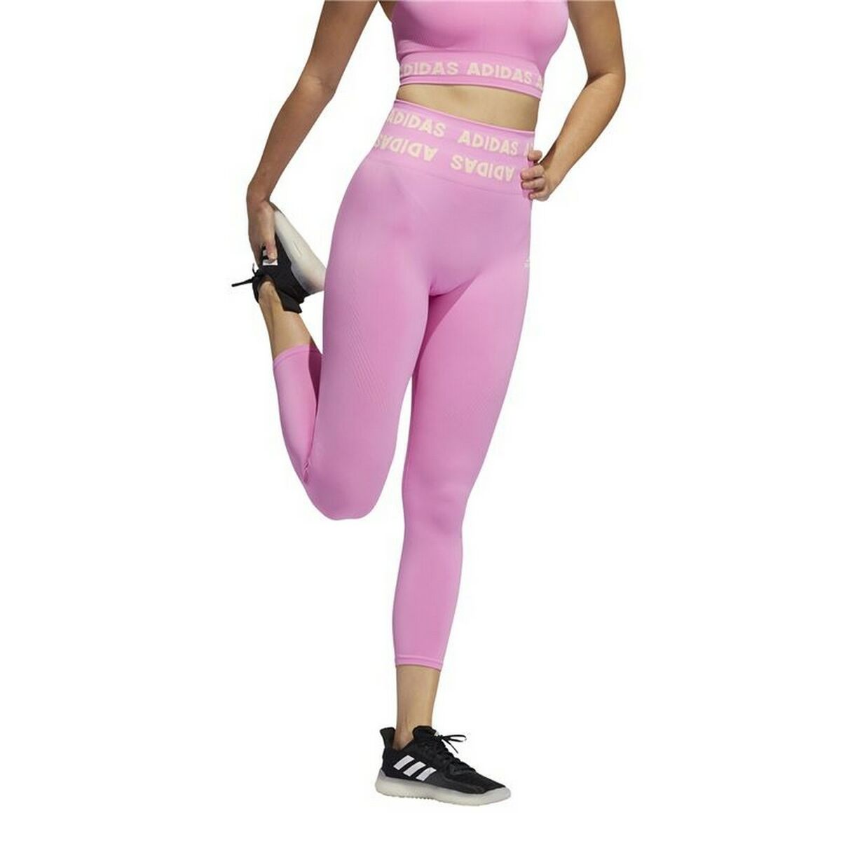 Женские спортивные колготки Adidas Aeroknit Розовый-4