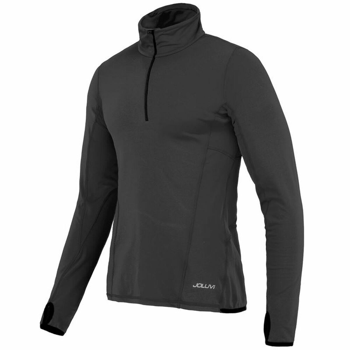 Long Sleeve Men's Joluvi Unkas Black Unisex T-Shirt-2