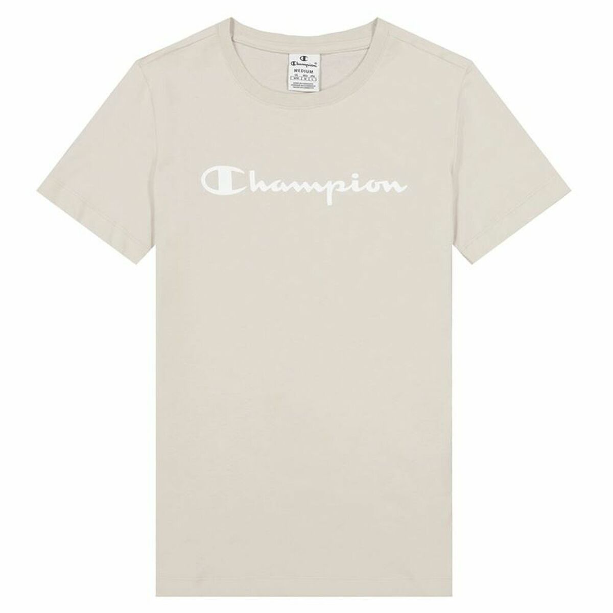Футболка з коротким рукавом жіноча Champion Big Script Logo Білий-3