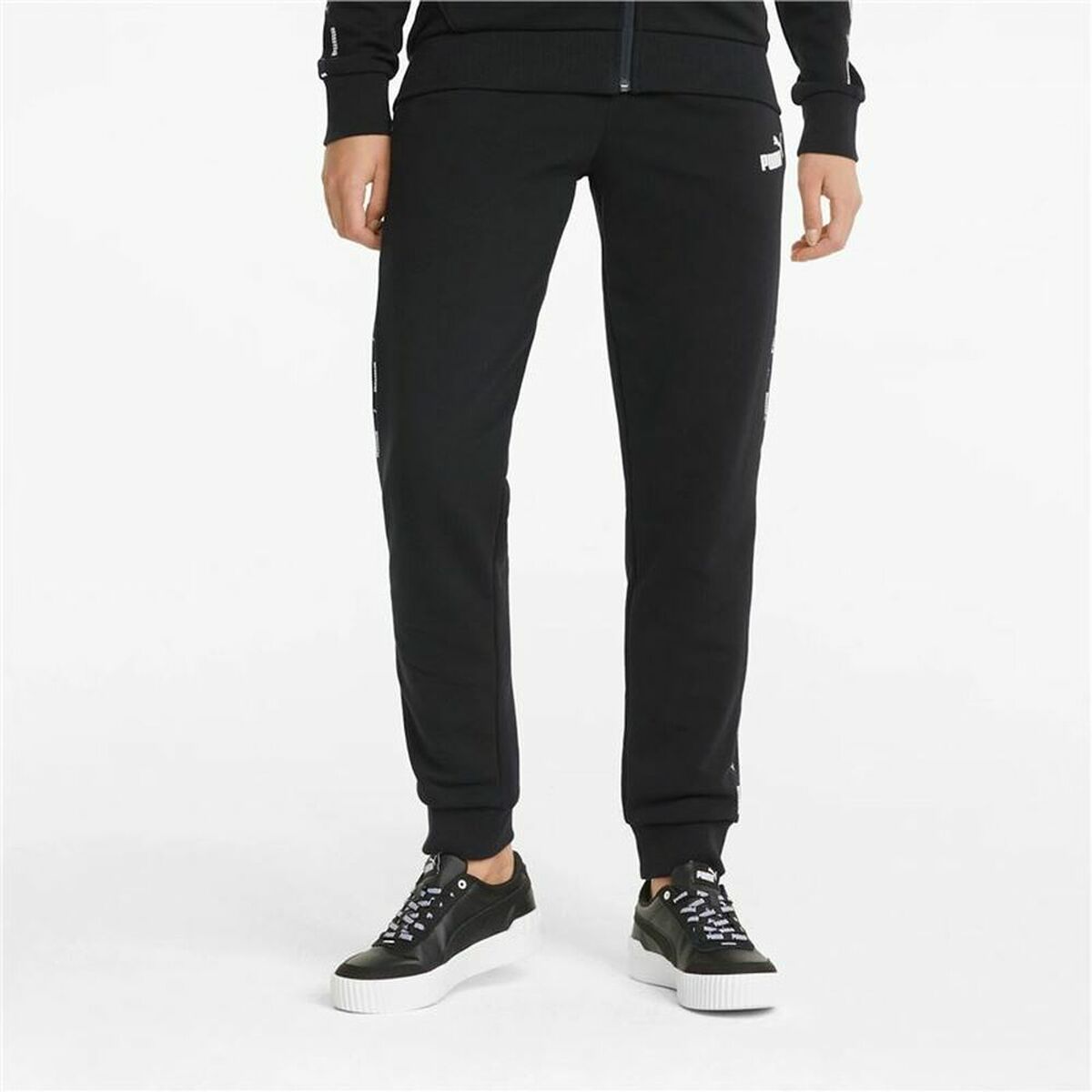 Длинные спортивные штаны Puma Power Tape W Чёрный Женщина-3