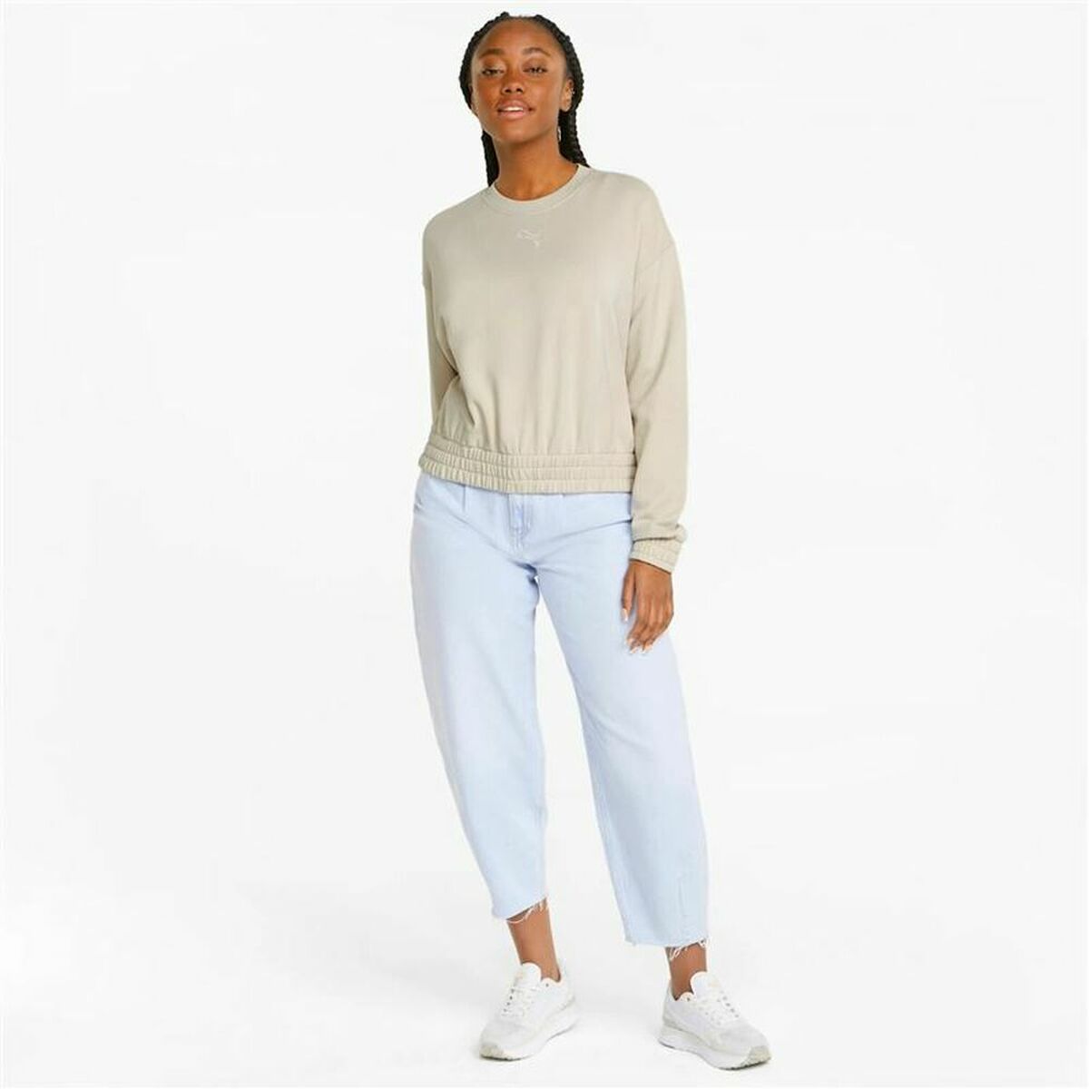 Erkek Hoodie Puma HER Ekibi Bej-2