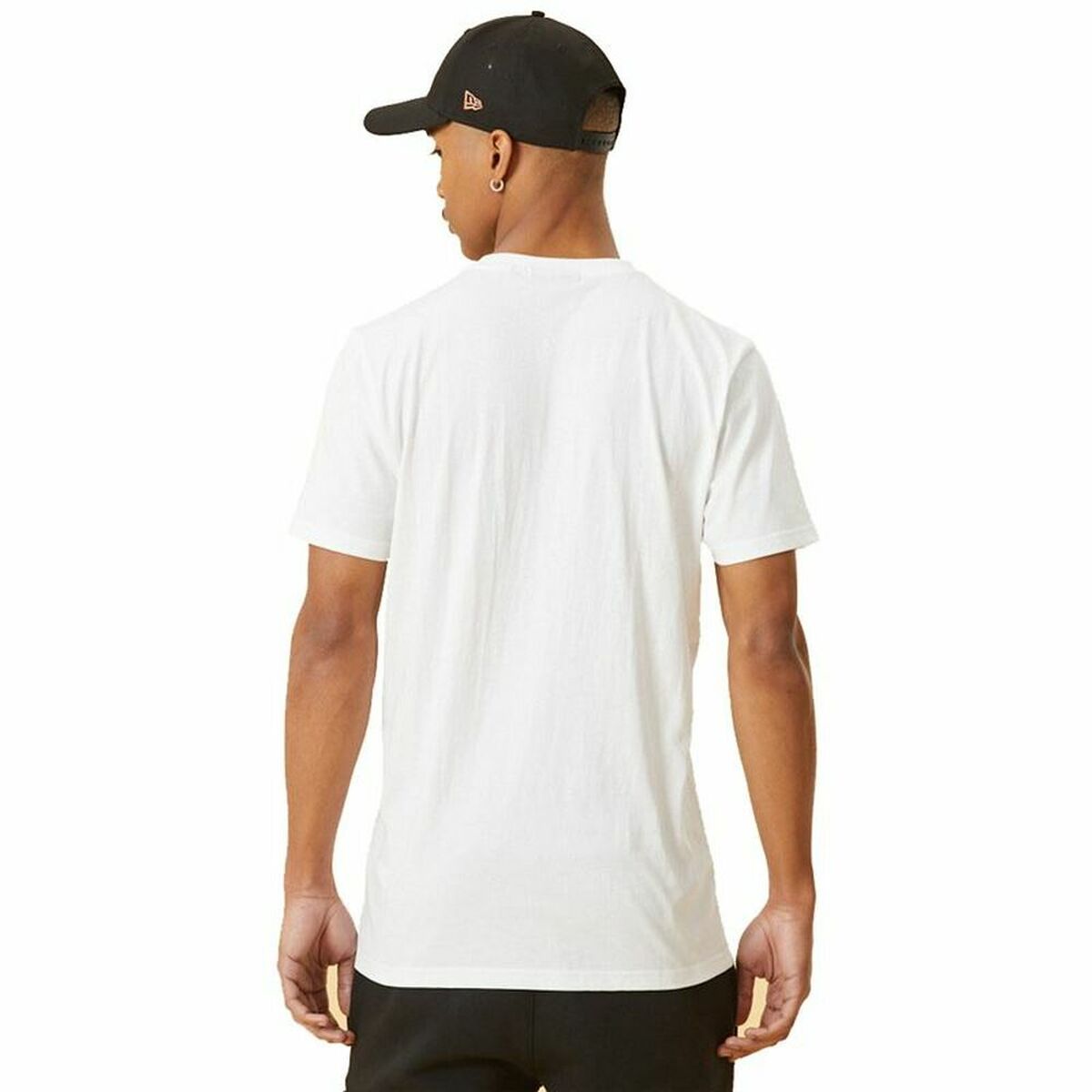 Men's New Era MLB Metallic Grapich Print Dodger T-Shirt White-8