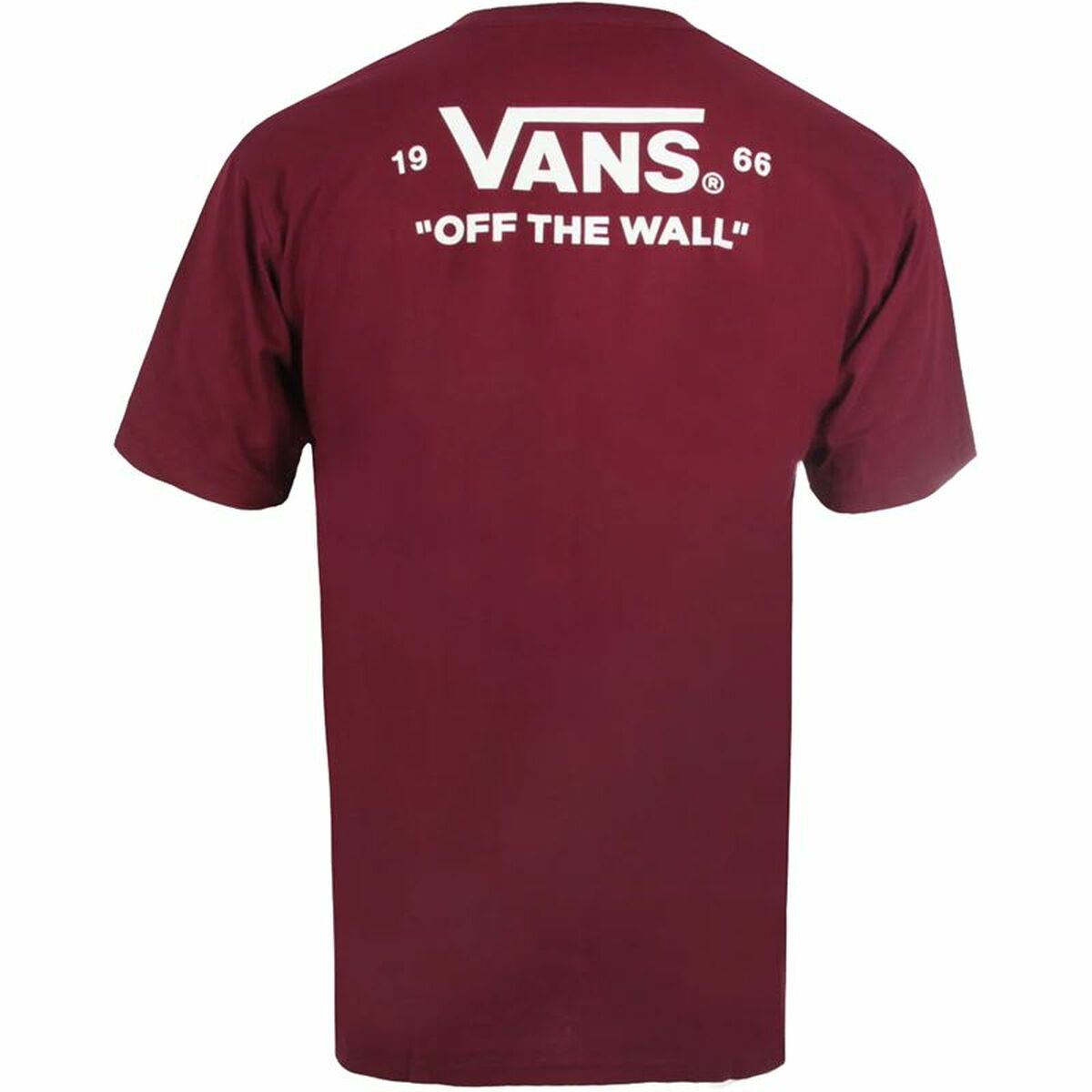 Men's Vans Essential-B Short Sleeve T-Shirt Crimson Red-2