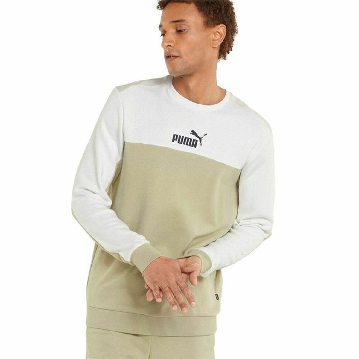 Erkek Puma ESS + Blok M Kapüşonlu Sweatshirt-4