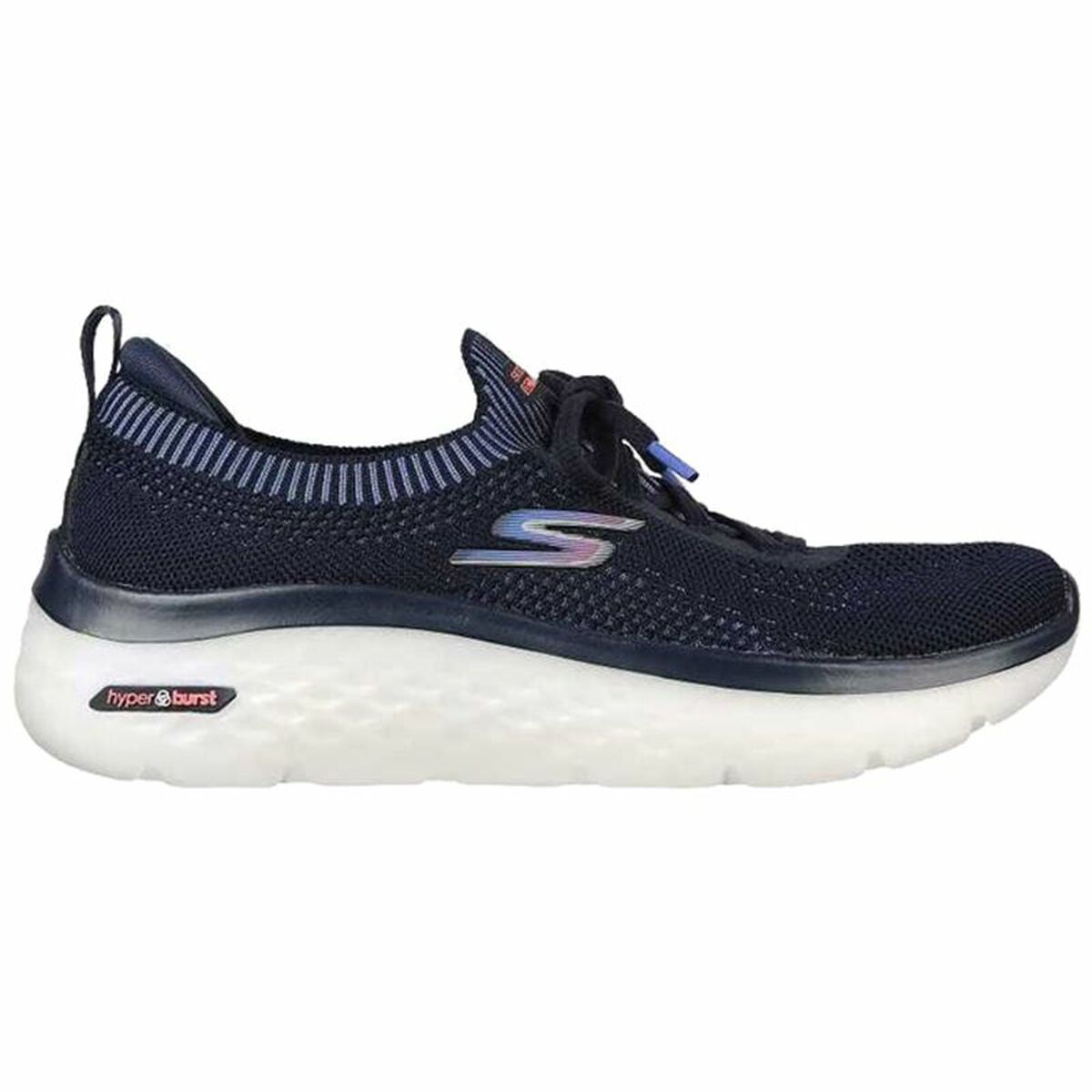 Skechers 엔지니어링 플랫 니트 W 블루 블랙 러닝 스니커즈