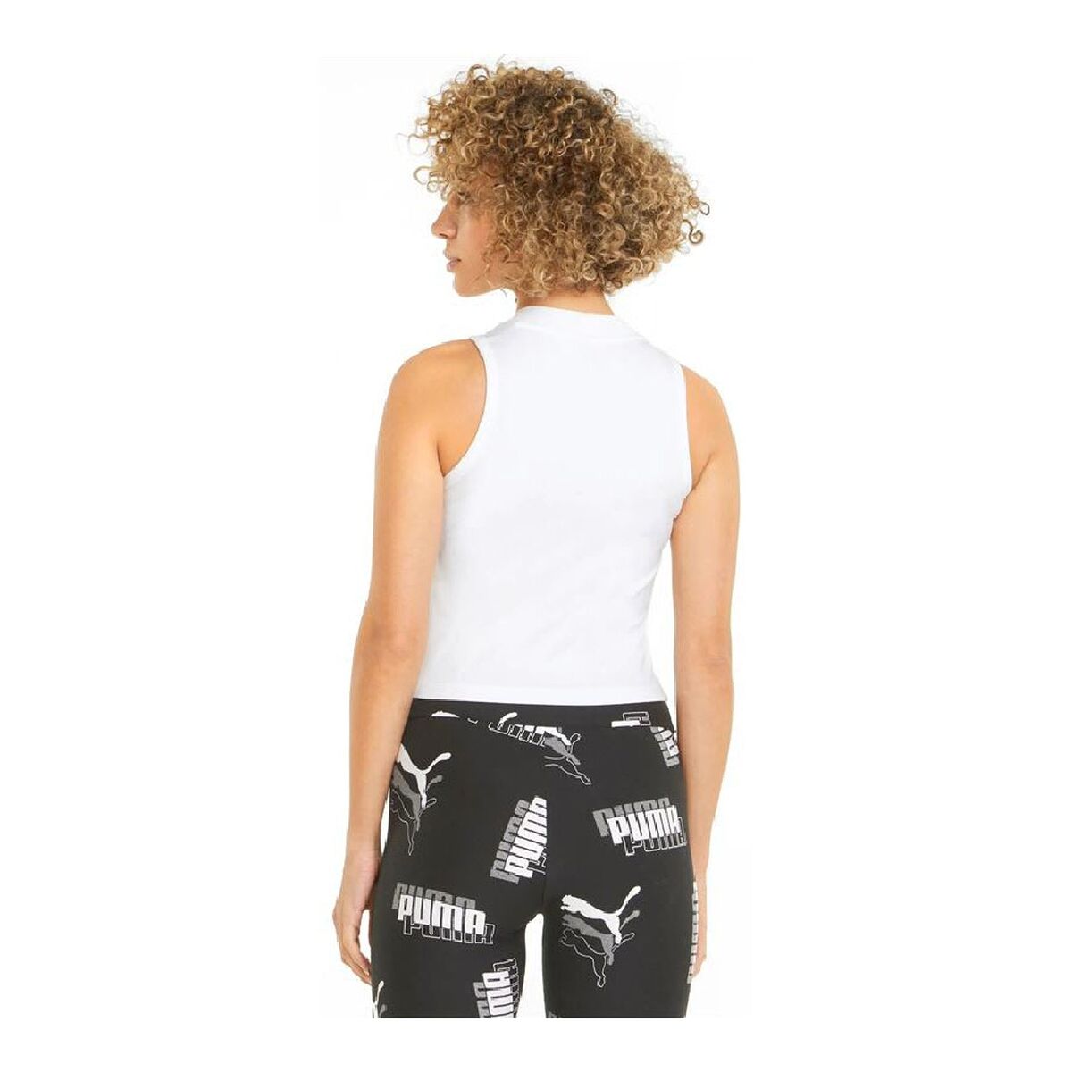 Puma Essentials Yüksek Boyun Kadın Spor Top Beyaz-4