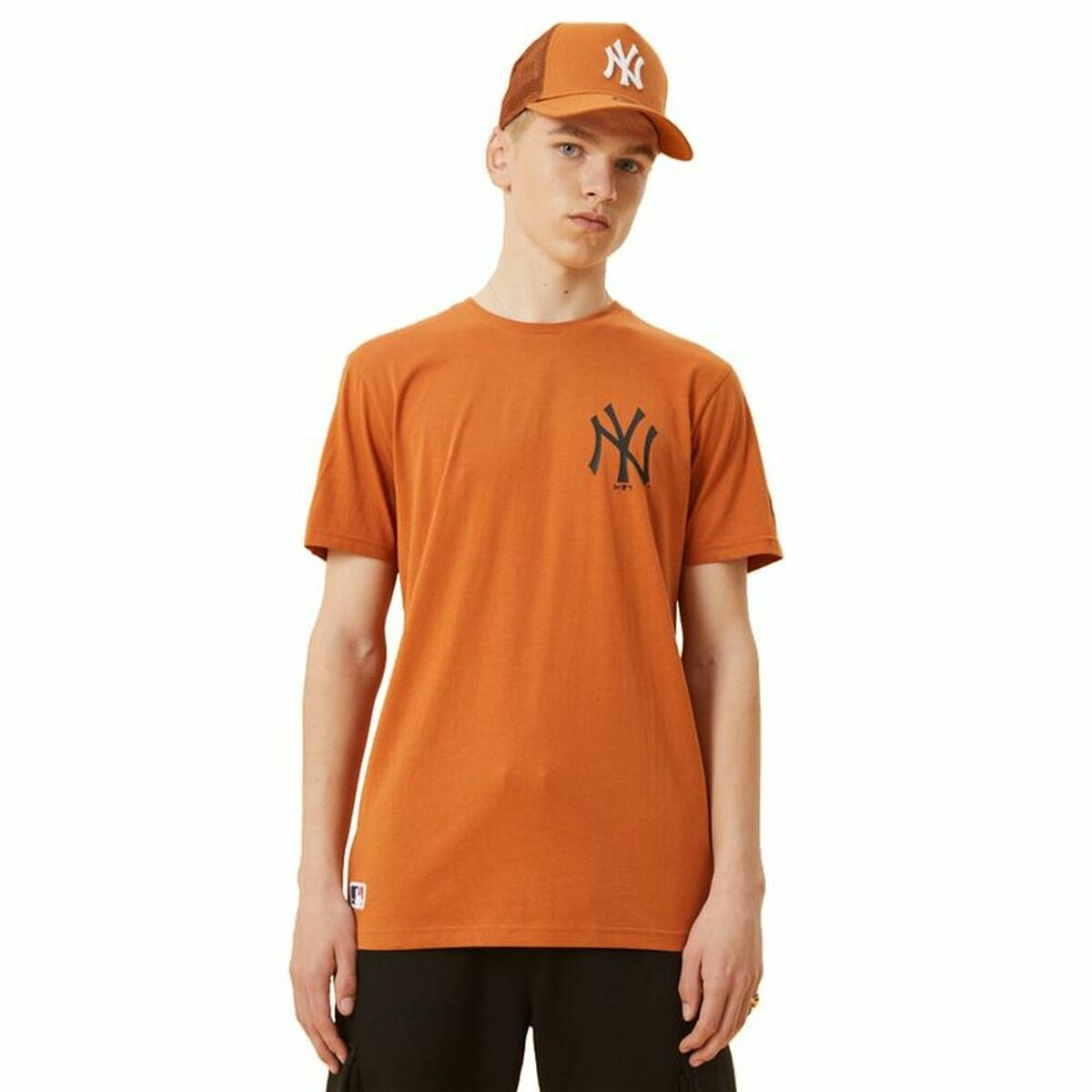 Maglietta a manica corta maschile New Era New York Yankees Marrone