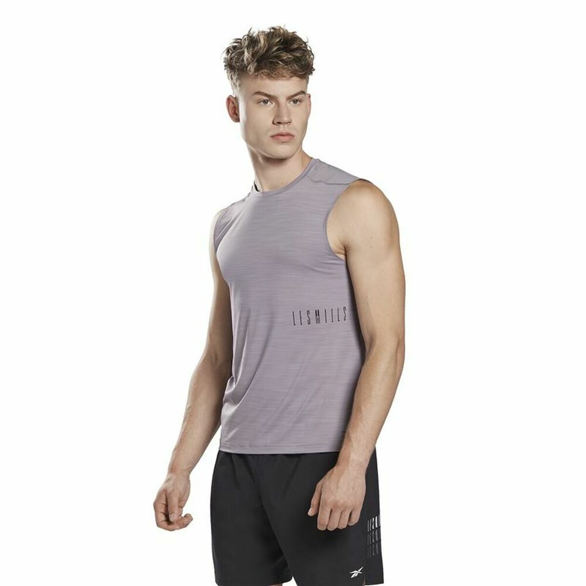 Reebok Les Mills® Activchill Men's Sleeveless T-Shirt Dark Grey-3