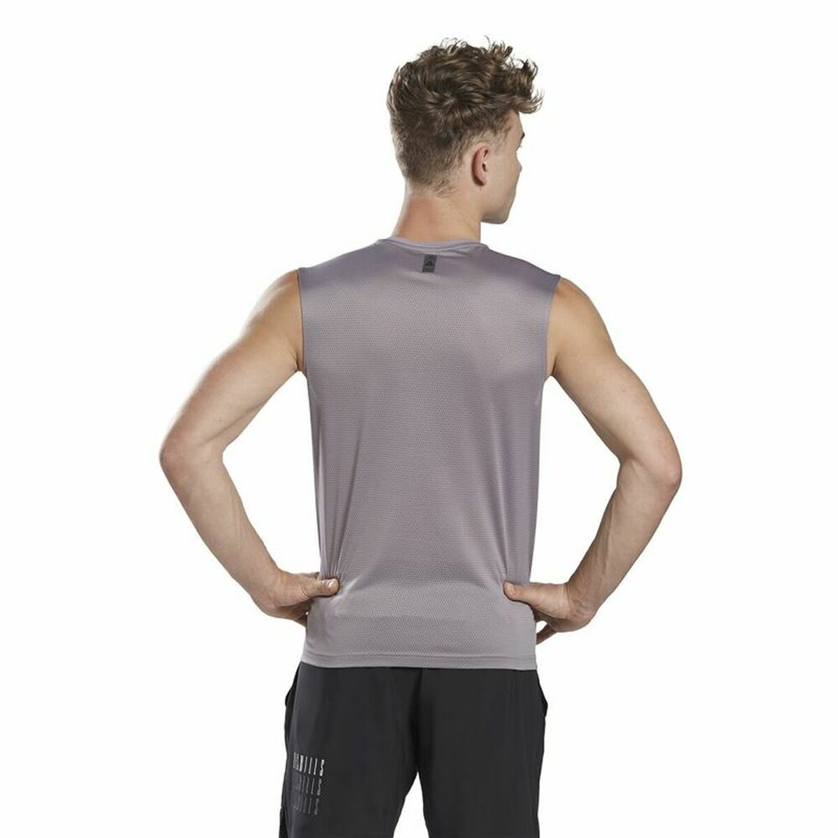 Reebok Les Mills® Activchill Men's Sleeveless T-Shirt Dark Grey-4