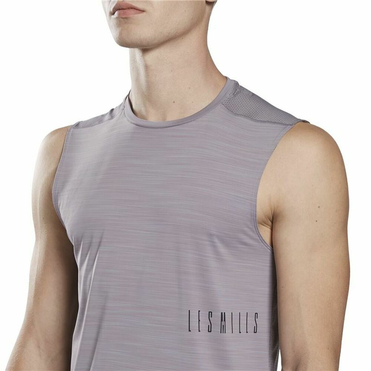 Reebok Les Mills® Activchill Men's Sleeveless T-Shirt Dark Grey-5