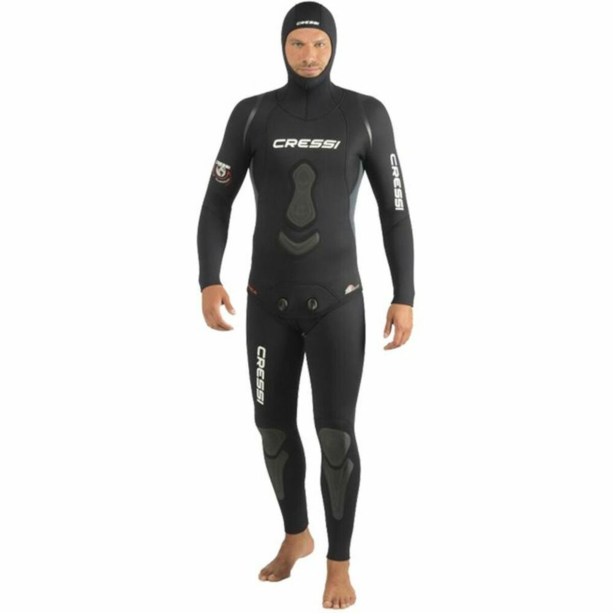 Неопреновый Cressi-Sub Apnea Чёрный Унисекс-2